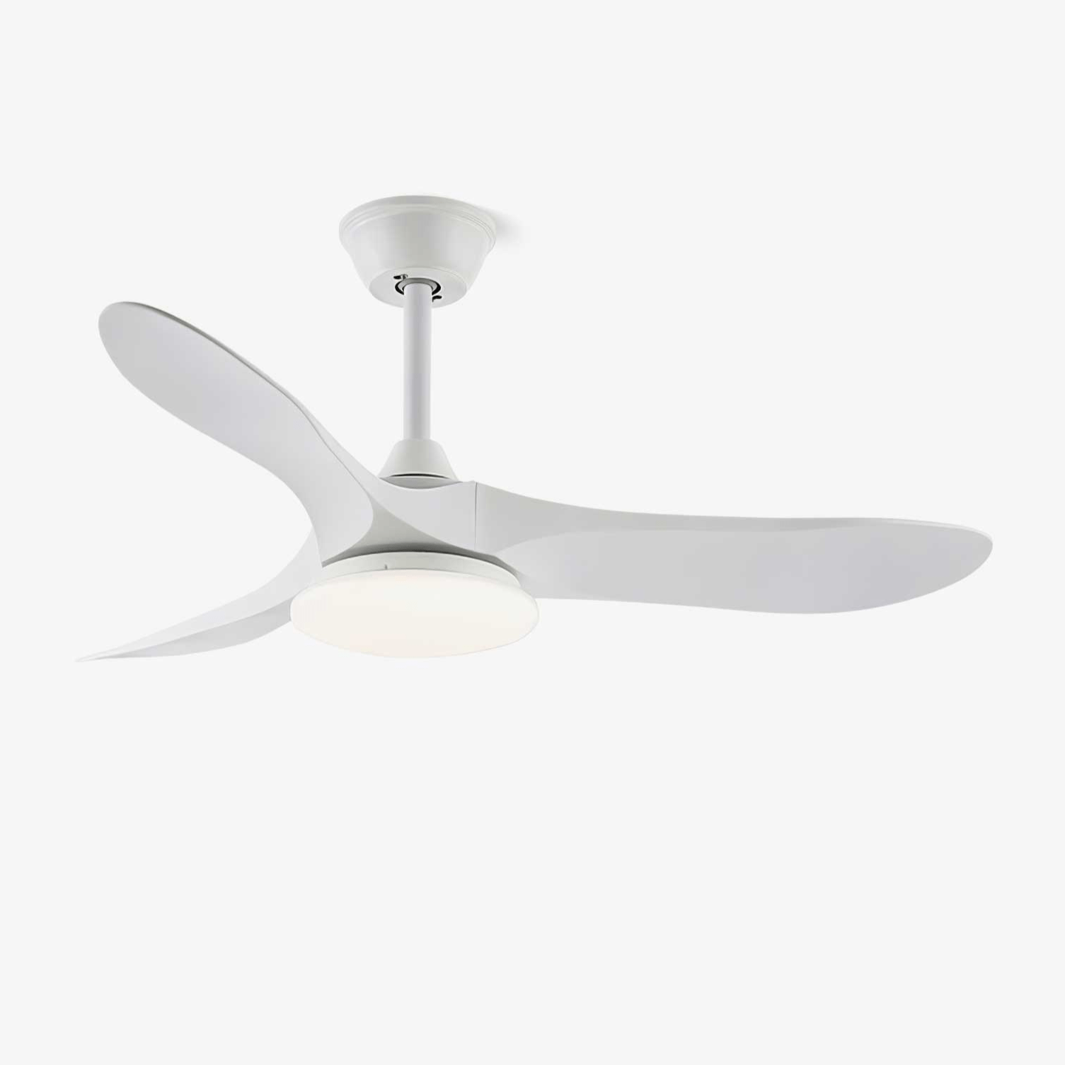 Ventilatore da Soffitto Minimalista Oriken in finitura bianca