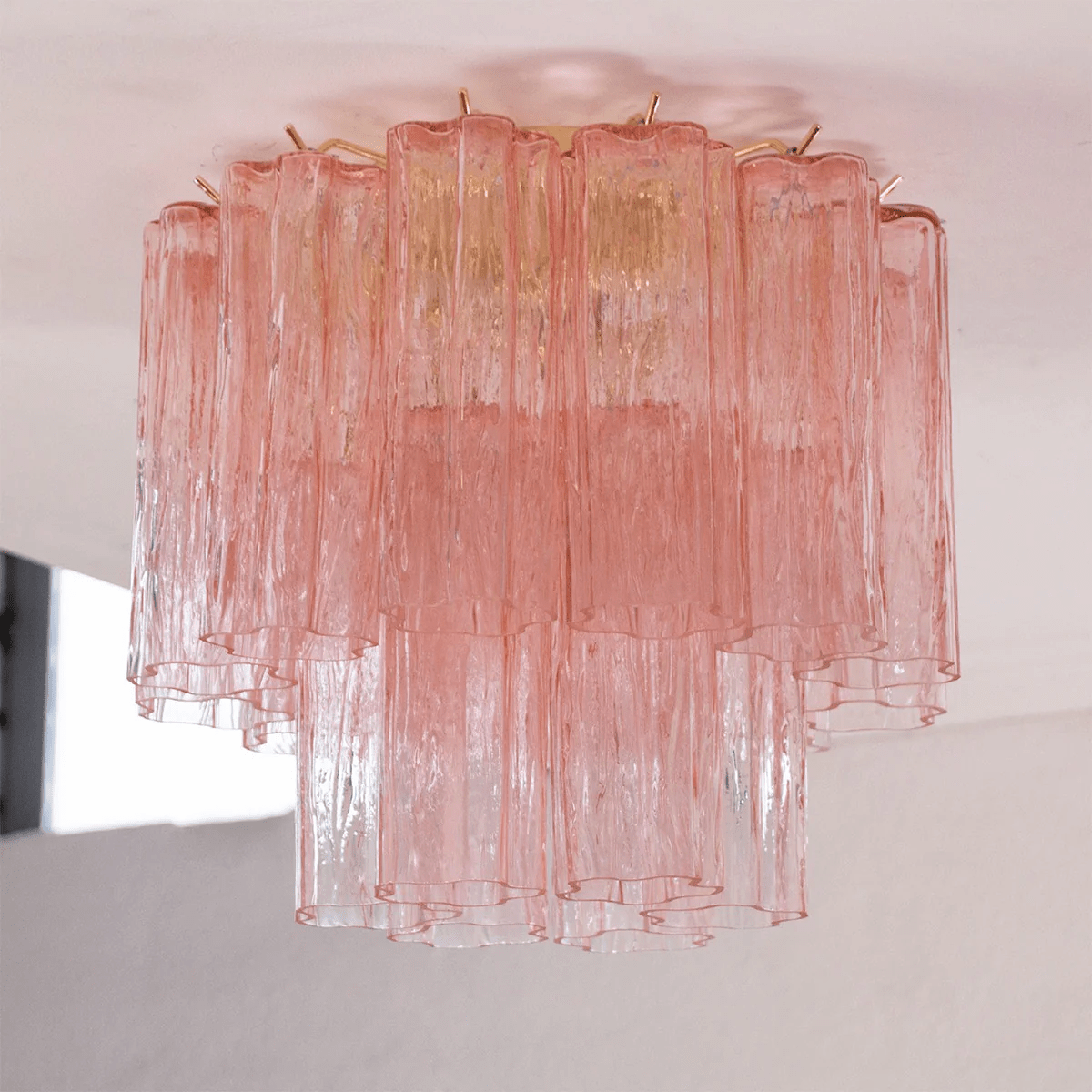 Aurora Ceiling Lamp Pink Waterfall Style - Letslighting