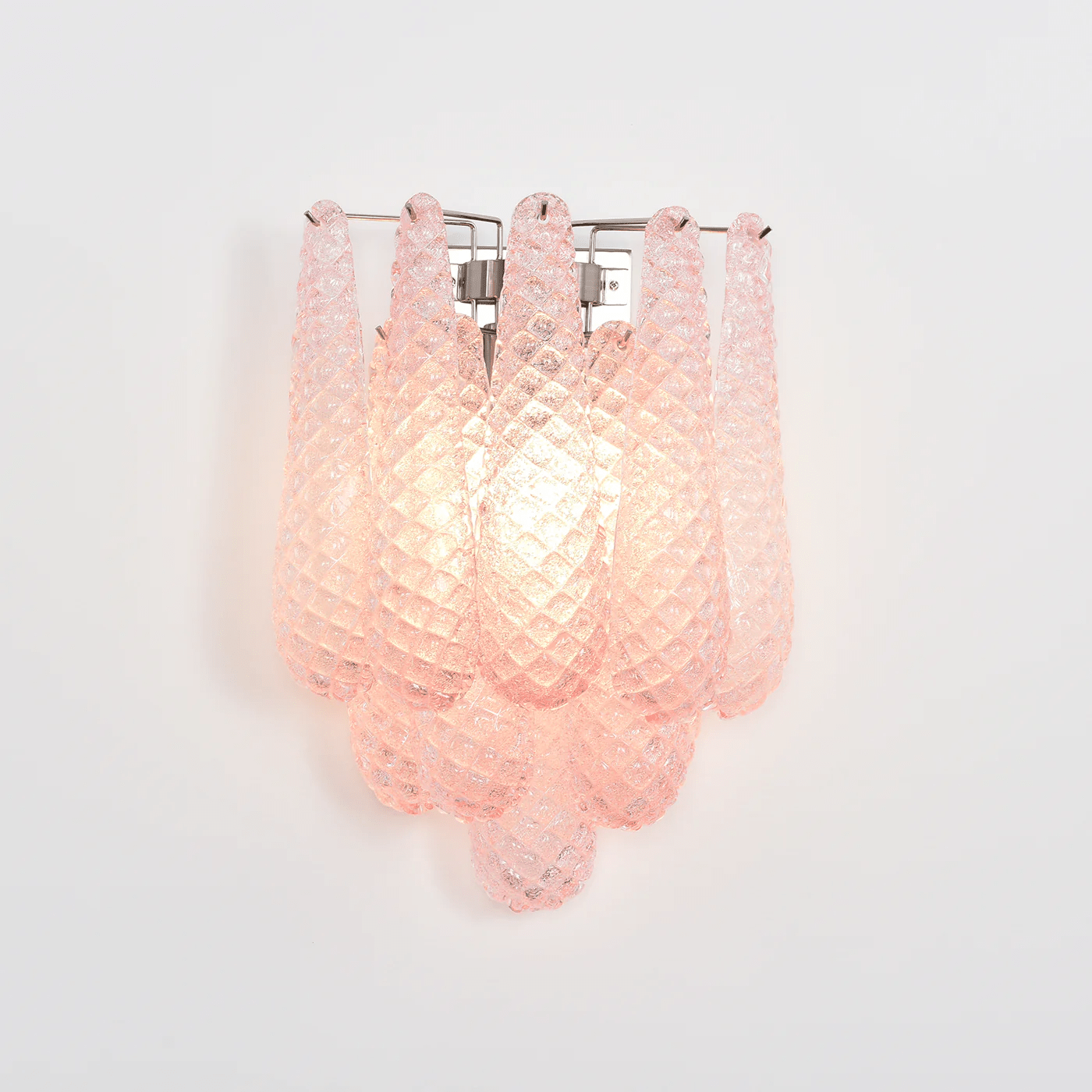 Aurora Wall Lamp Pink Teardrop Glass Floral Artistic - Neutralighting
