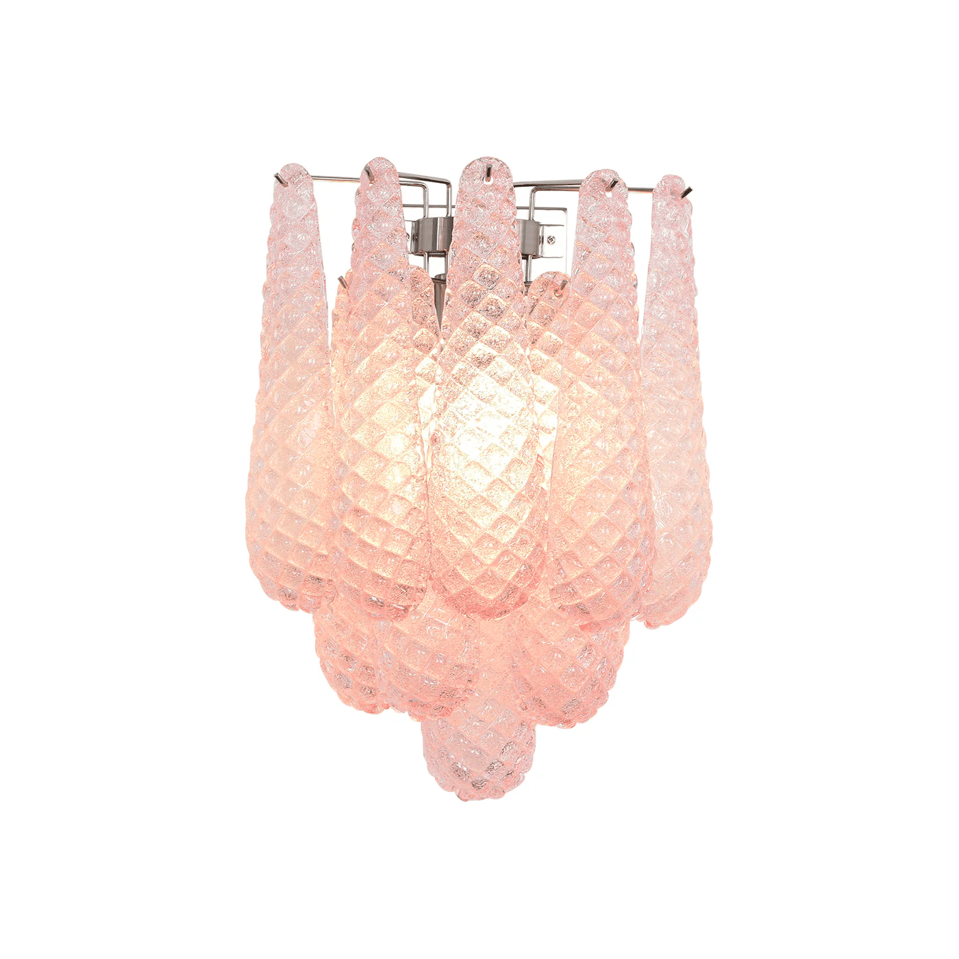 Aurora Wall Lamp Pink Teardrop Glass Floral Artistic - Neutralighting