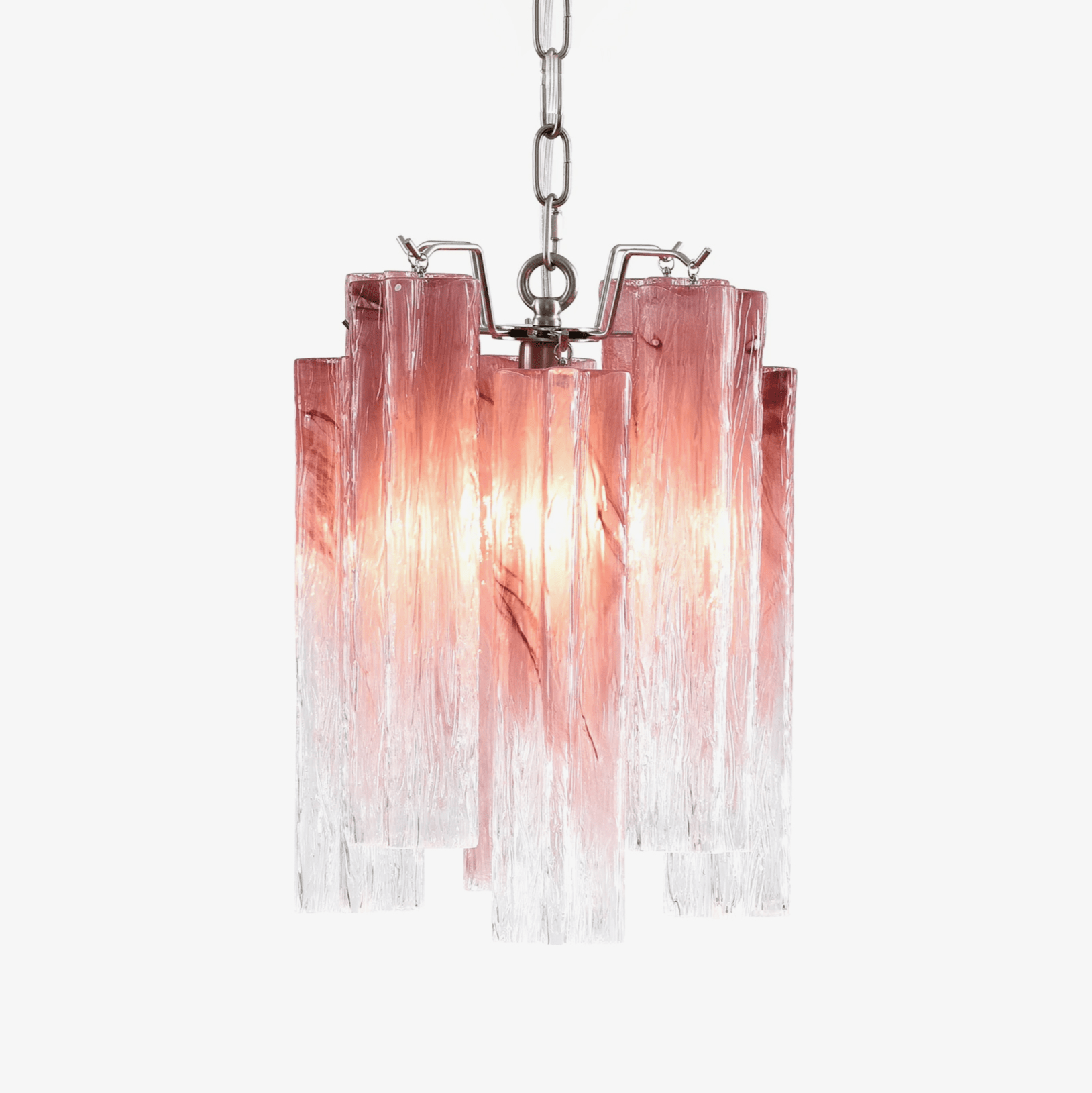 Aurora Chandelier Pink Gradient Murano Glass - Neutralighting