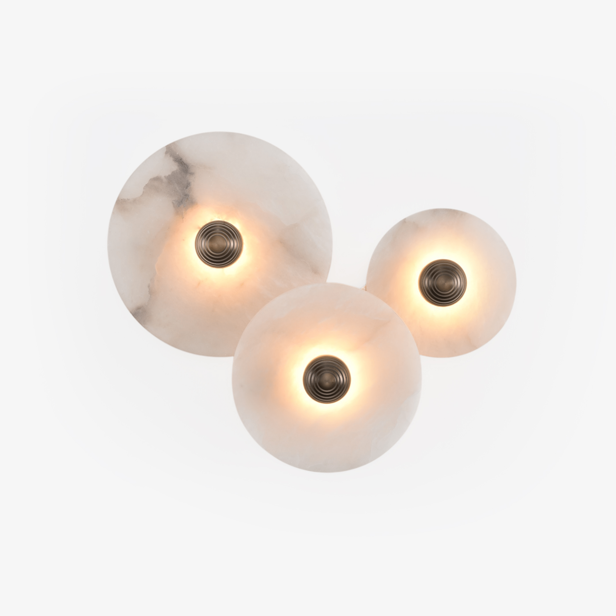 Selene Minimalist Alabaster Ceiling Light - Blowlighting