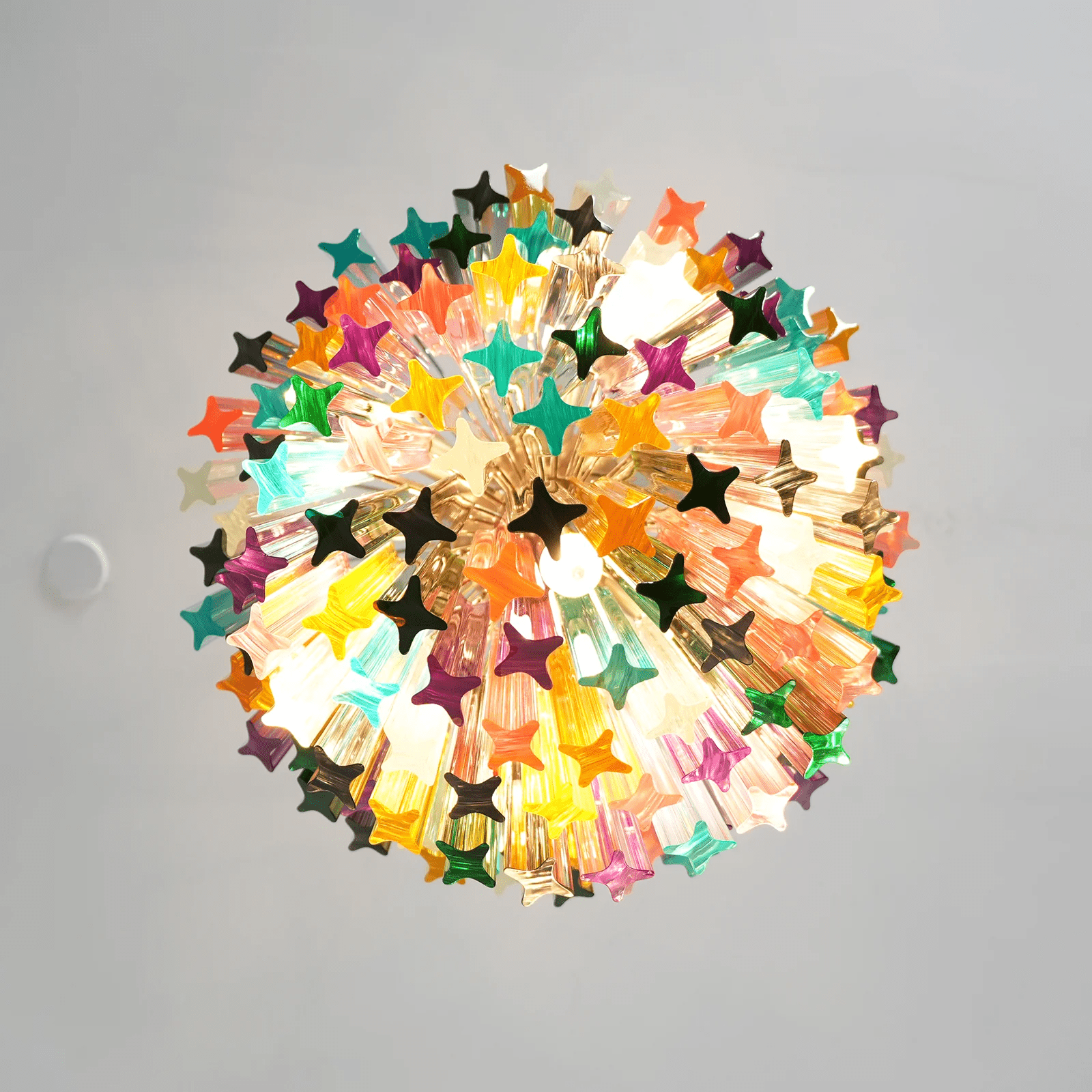 Aurora Chandelier Murano Glass Colorful Prism - Neutralighting