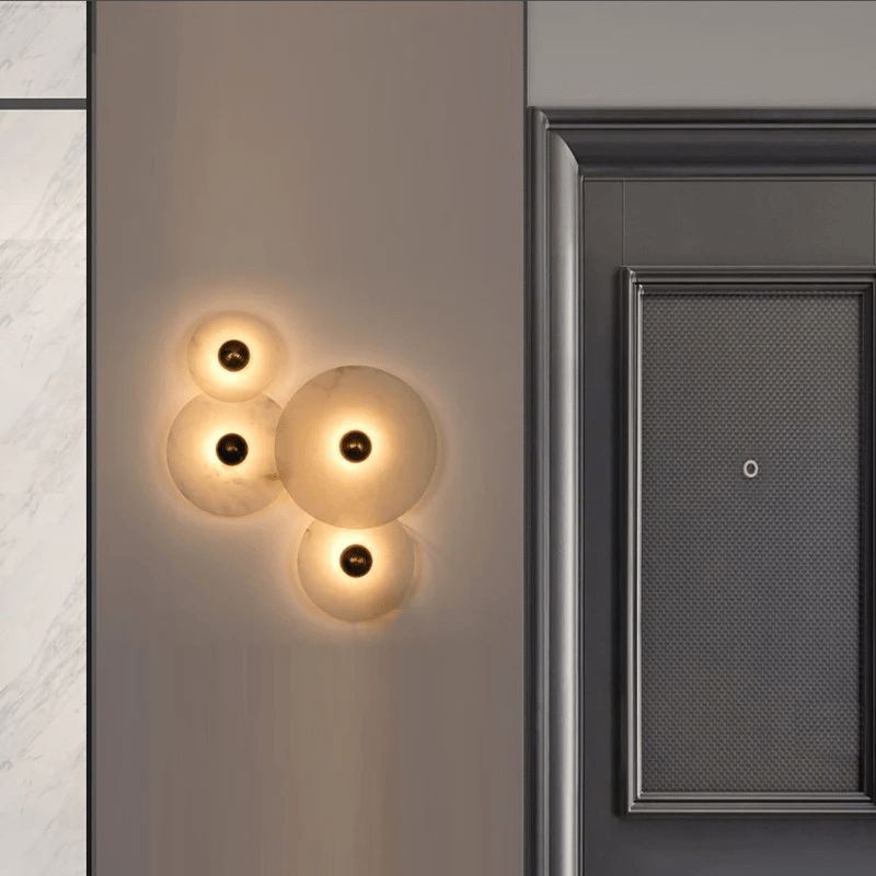 Selene Minimalist Alabaster Ceiling Light - Blowlighting