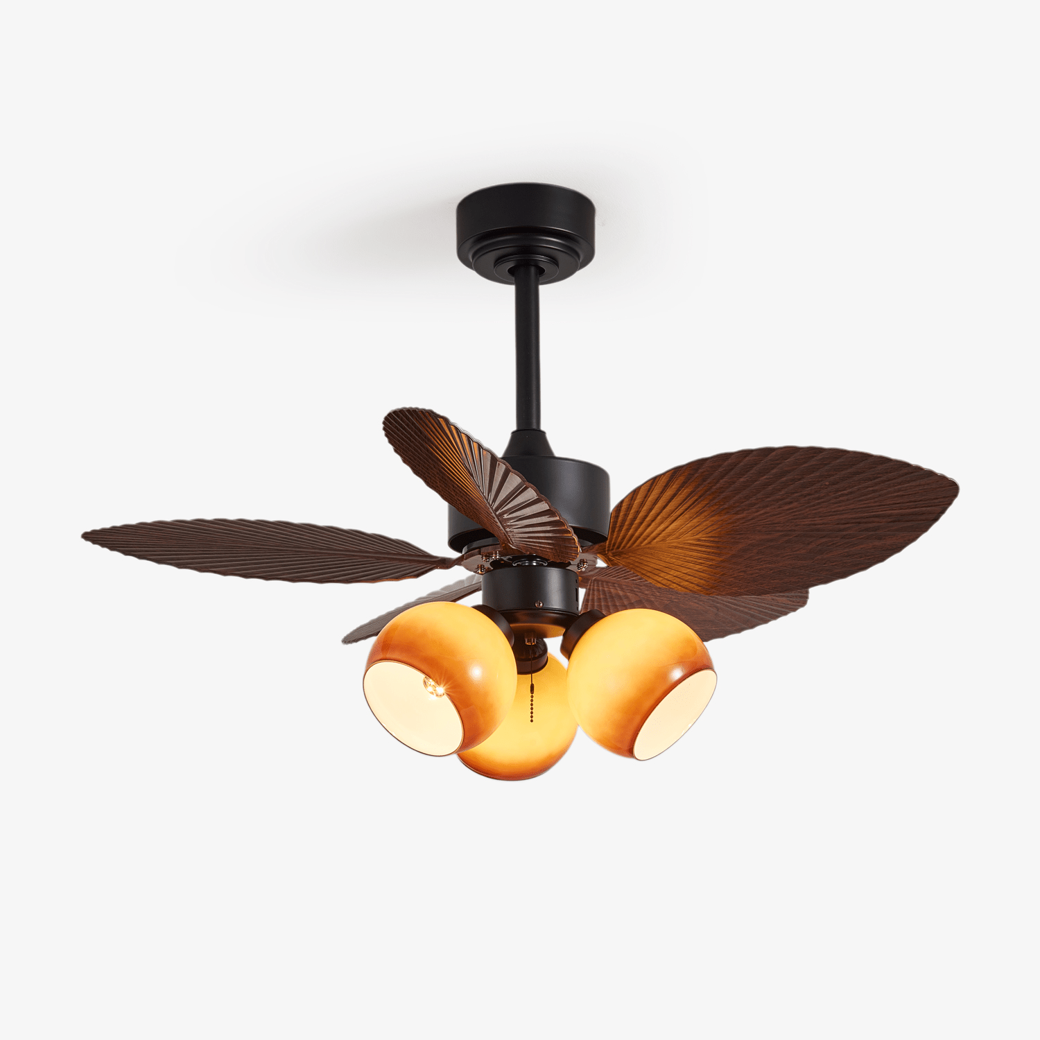 Ventilatore da soffitto Corvella Vintage in legno colore Noce