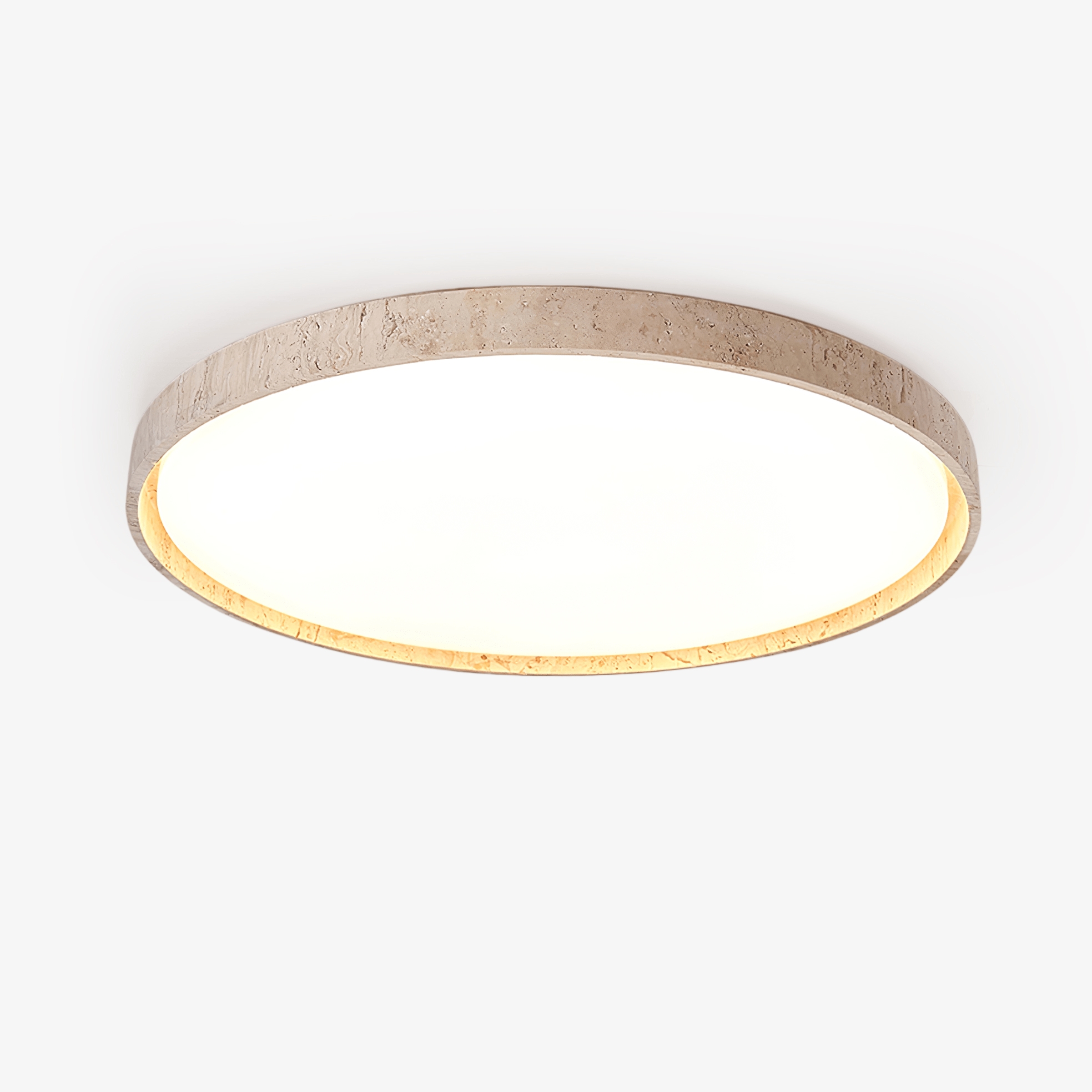 Kathy Travertine Round Ceiling Light - Neutralighting