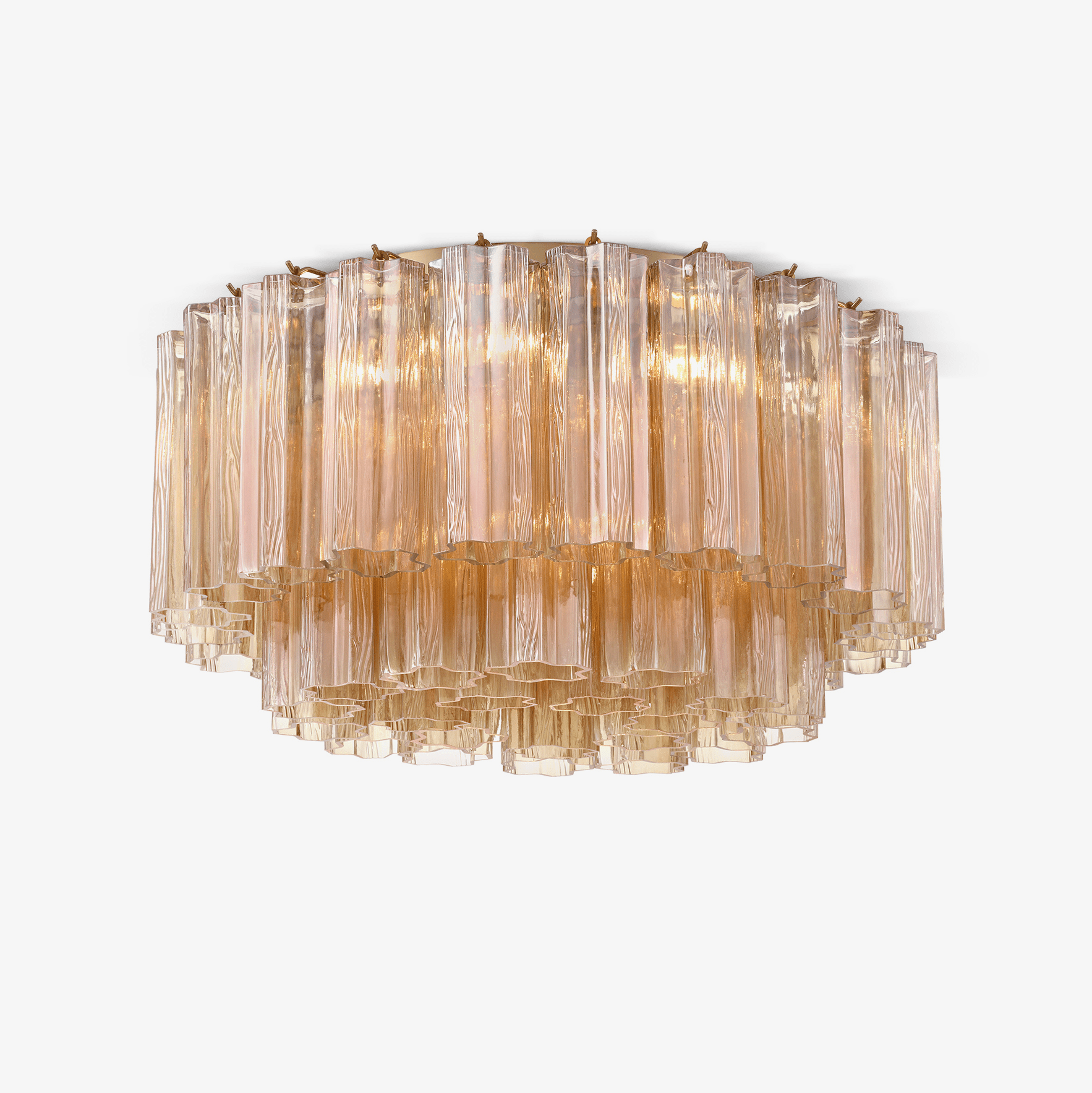 Aurora Ceiling Lamp Glass Tube Layered Amber - Neutralighting