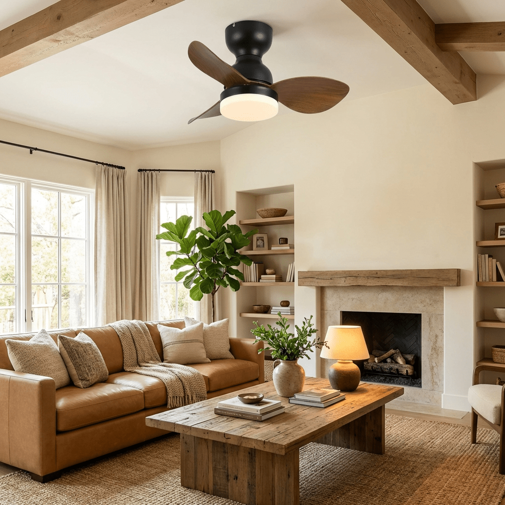 Ventilatore da Soffitto con Luce Silas con illuminazione a LED