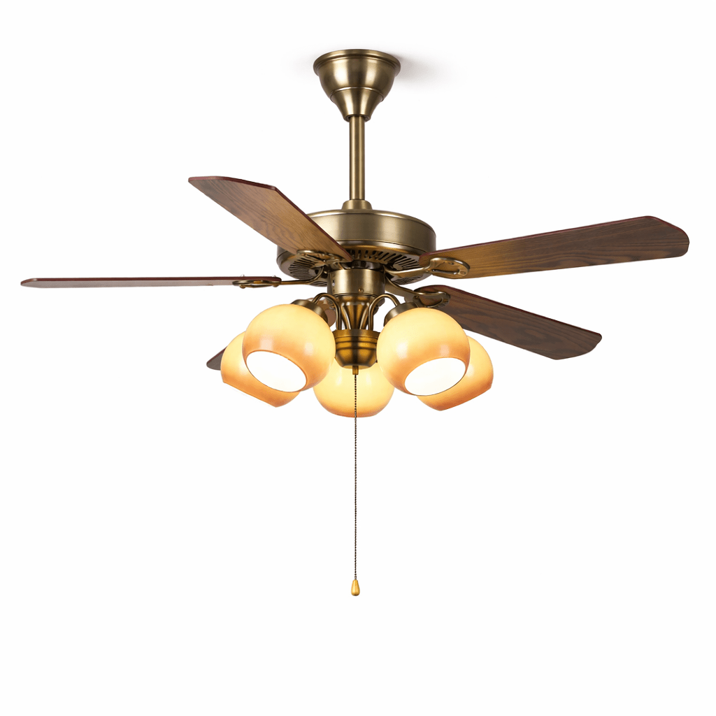 Ventilatore da Soffitto Theodore Vintage con Luce