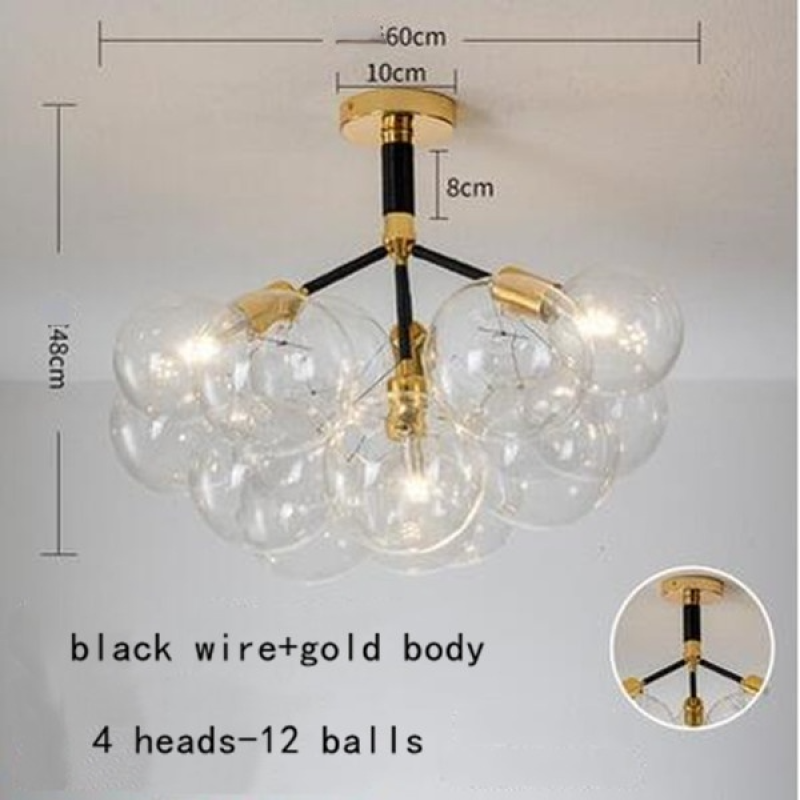 Valentina Decorativo LED Lampade a Sospensione Bianche/Nere/Caffè Bolle Soggiorno/Camera da Letto