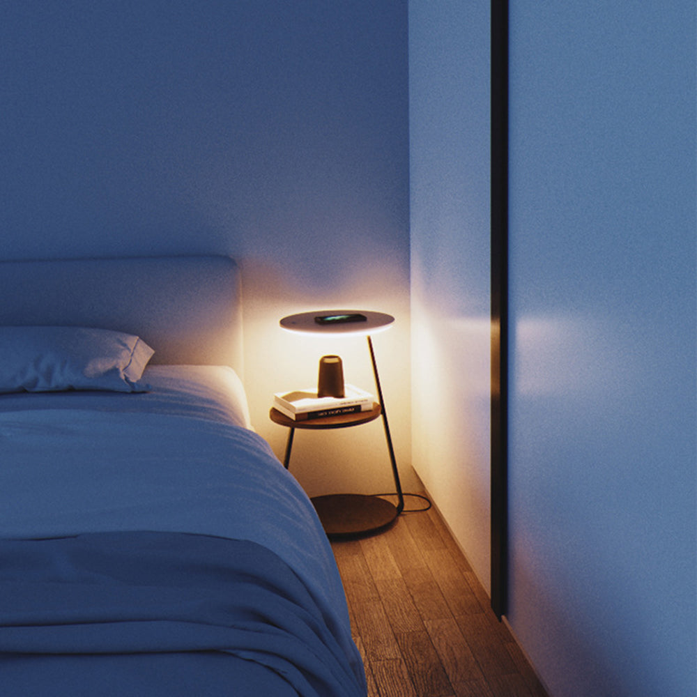 Muto Moderno LED Lampada da Terra/Lampada da Tavolo Legno Sala Studio/Camera da Letto