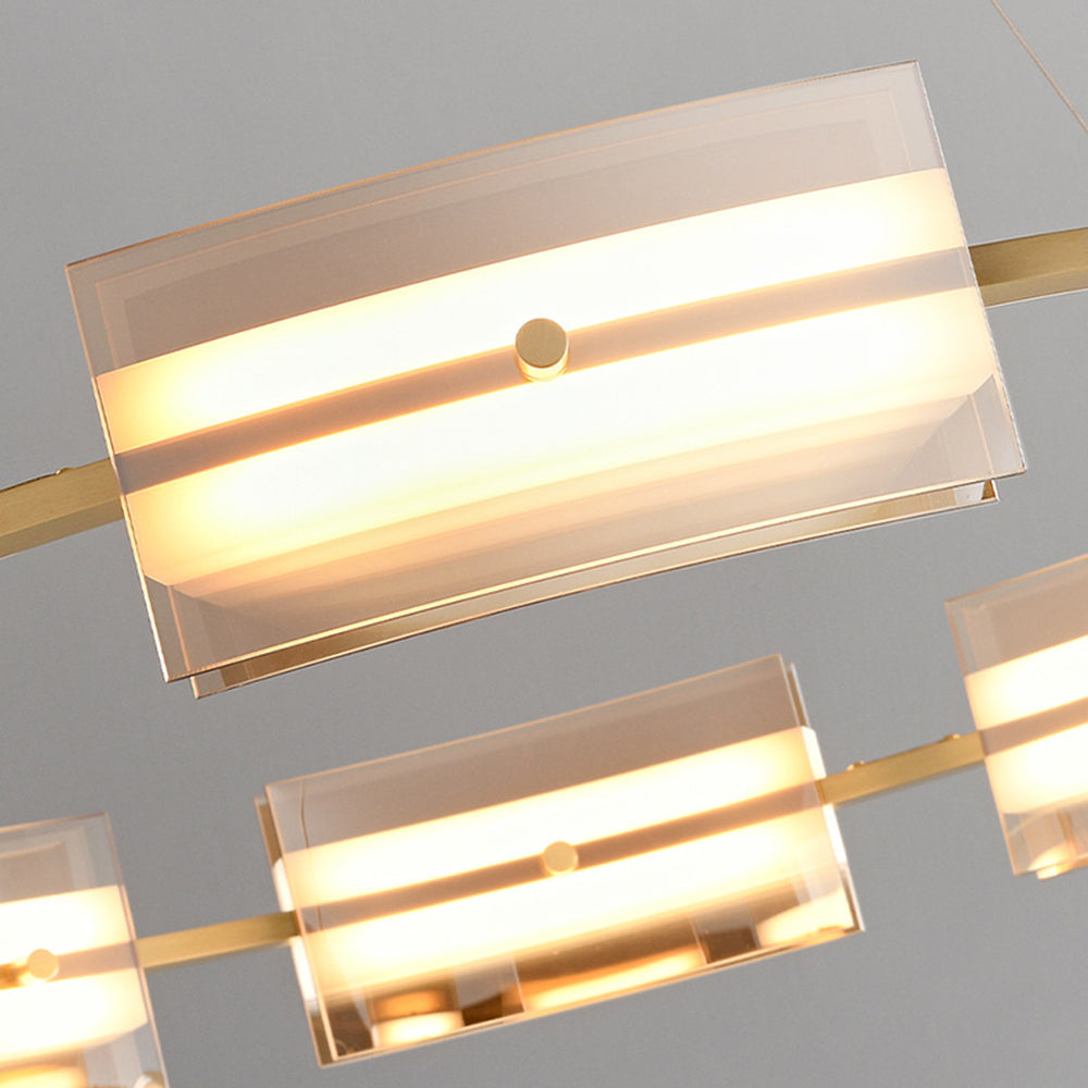 Arisha Moderno Urbano LED Anello Lampade a Sospensione Metallo Nero/Oro Soggiorno/Camera da Letto