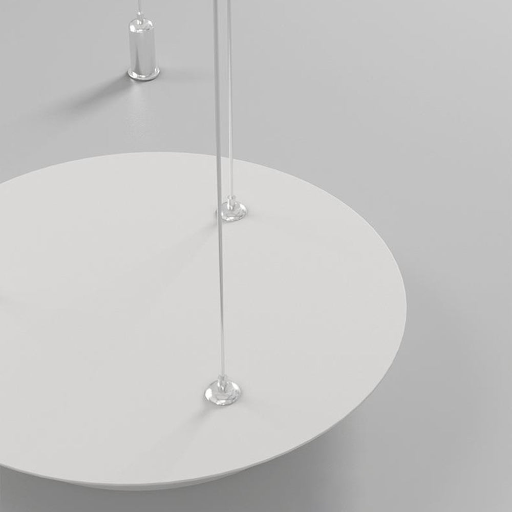 Arisha Moderna LED Lampada a Sospensione Nero/Banco Rotondo Sala da Pranzo