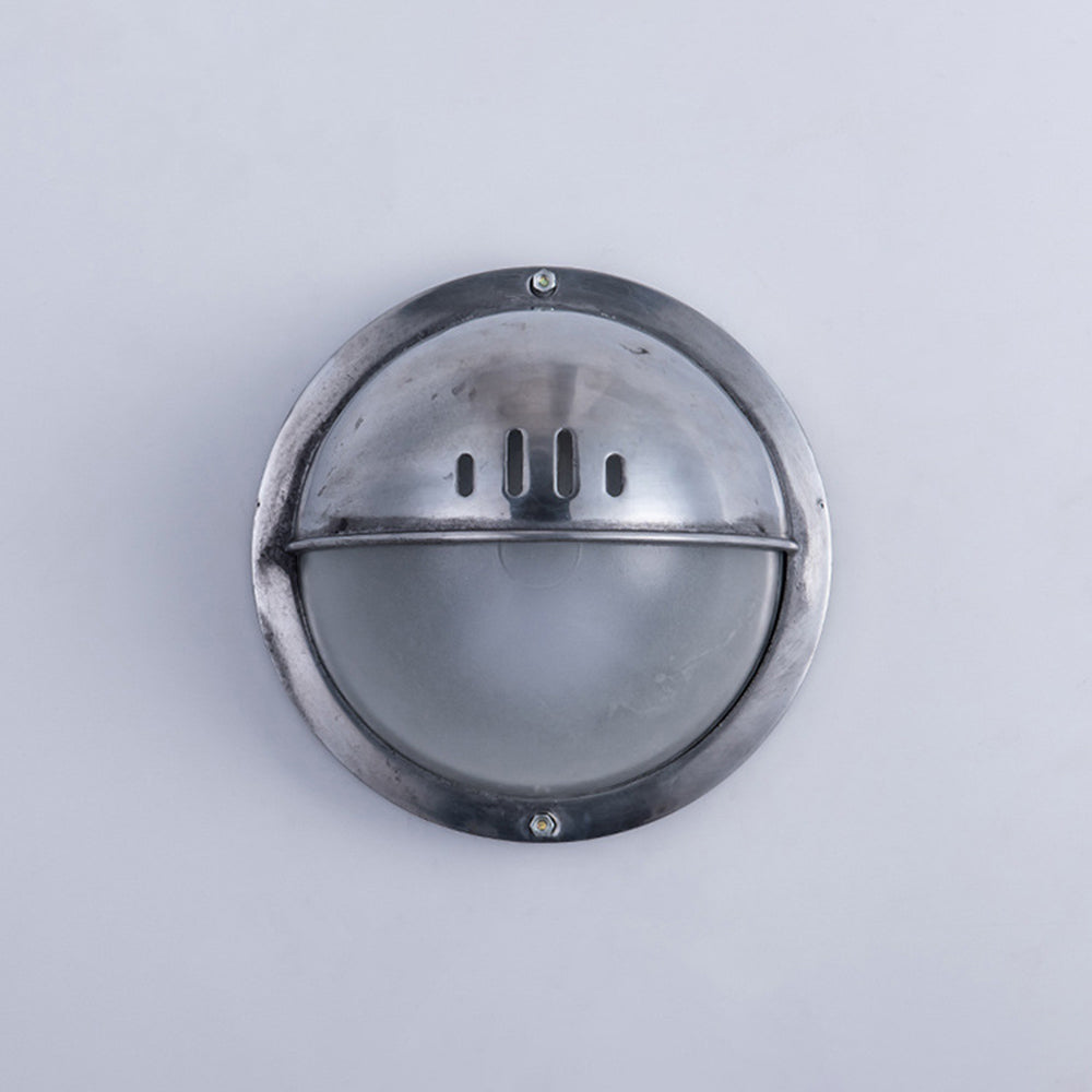 Ray Moderna PC/Vetro Applique Esterno Argento Cortile/Balcone