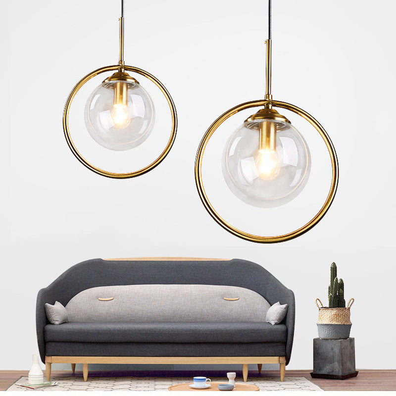 Valentina Moderni Semplice LED Lampada a Sospensione Sferico Semplice Vetro/Metallo Soggiorno/Camera da Letto