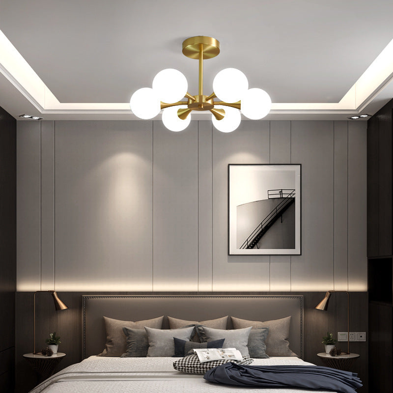 Valentina Moderno LED Lampade a Sospensione Sfera Oro Metallo/Vetro Camera da Letto