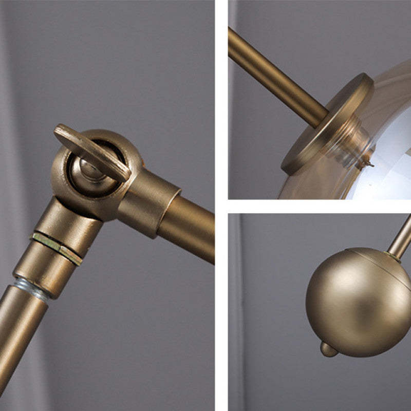 Valentina Design LED Artistico Unico Lampade da Terra Metallo Vetro Soggiorno/Camera da Letto