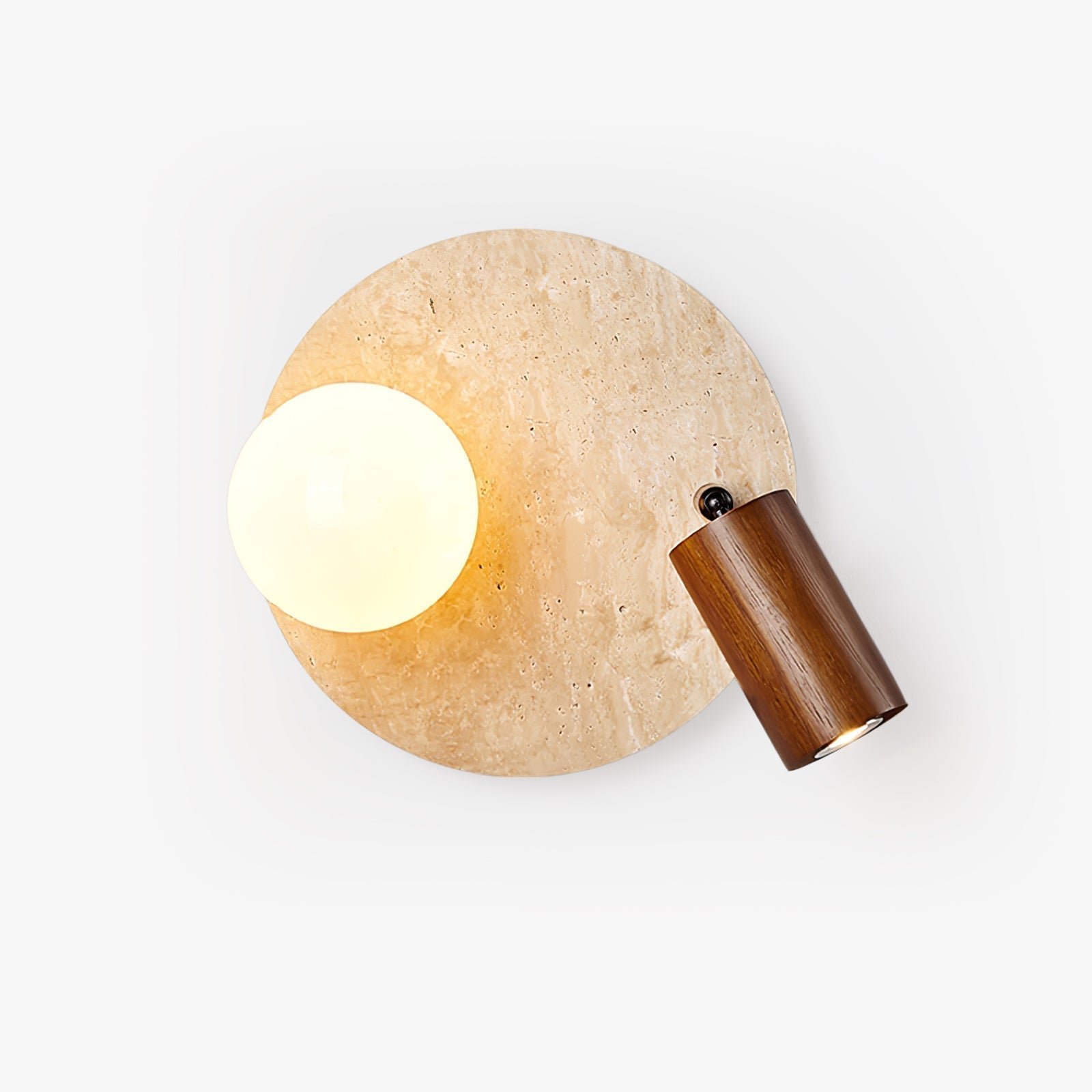 Armara Travertine Disc Wall Light - Neutralighting