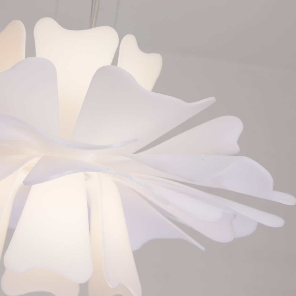 Bella Moderni LED Lampada a Sospensione Bianco Fiore Soggiorno/Camera da Letto Elegante