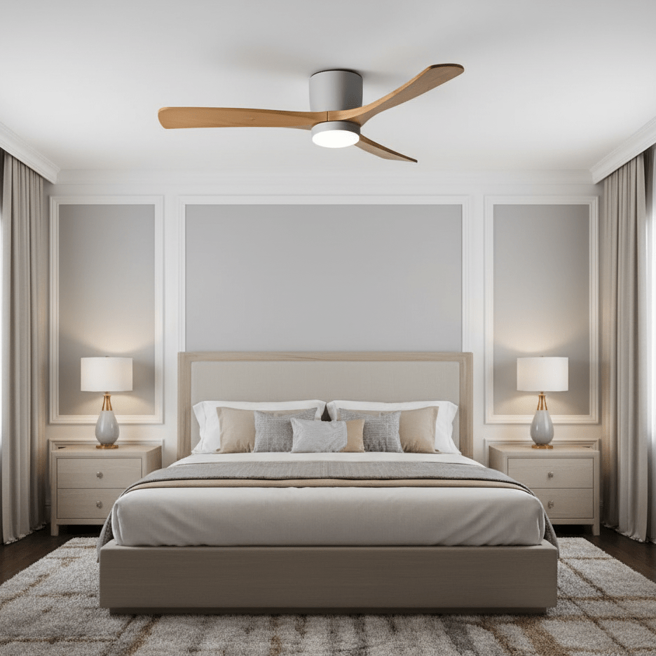 Ventilatore da soffitto Nordico Ezra con luce e telecomando