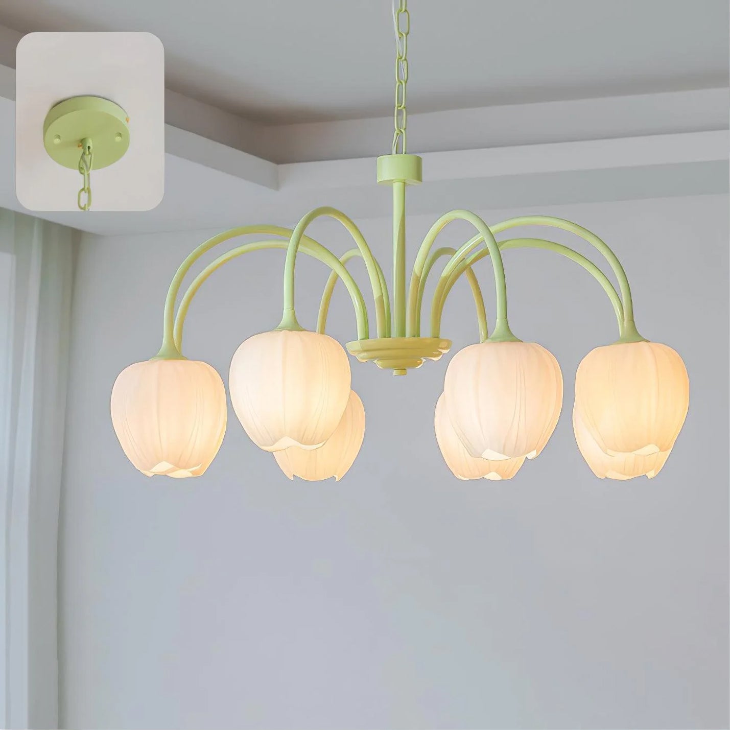 Aria Lampadari a Forma di Tulipano Fresco