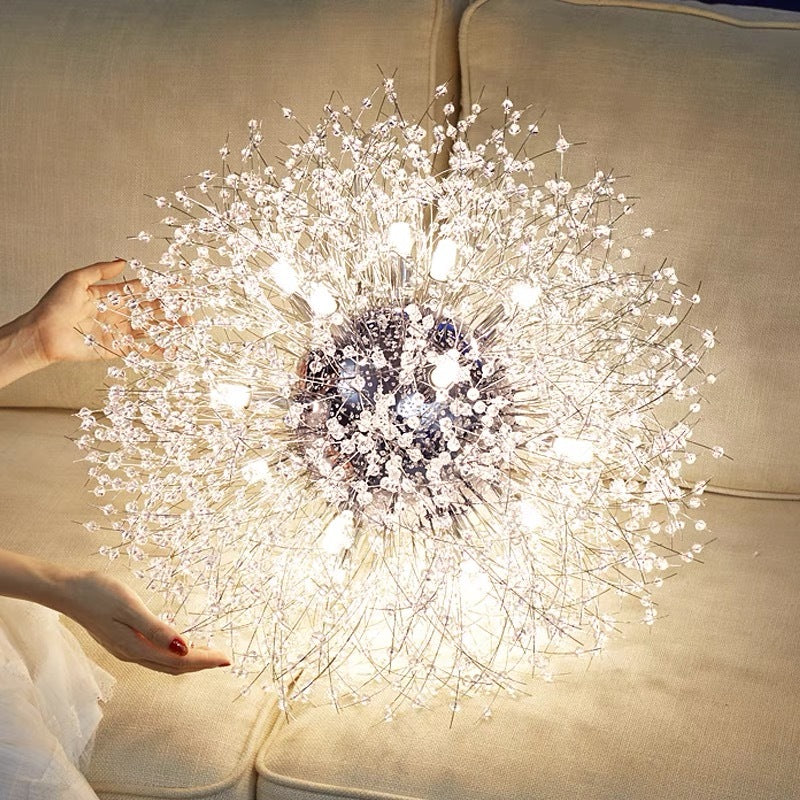 Arisha Lampada a Sospensione Metallo/Acrilico Oro/Cromo Dandelion Elegante