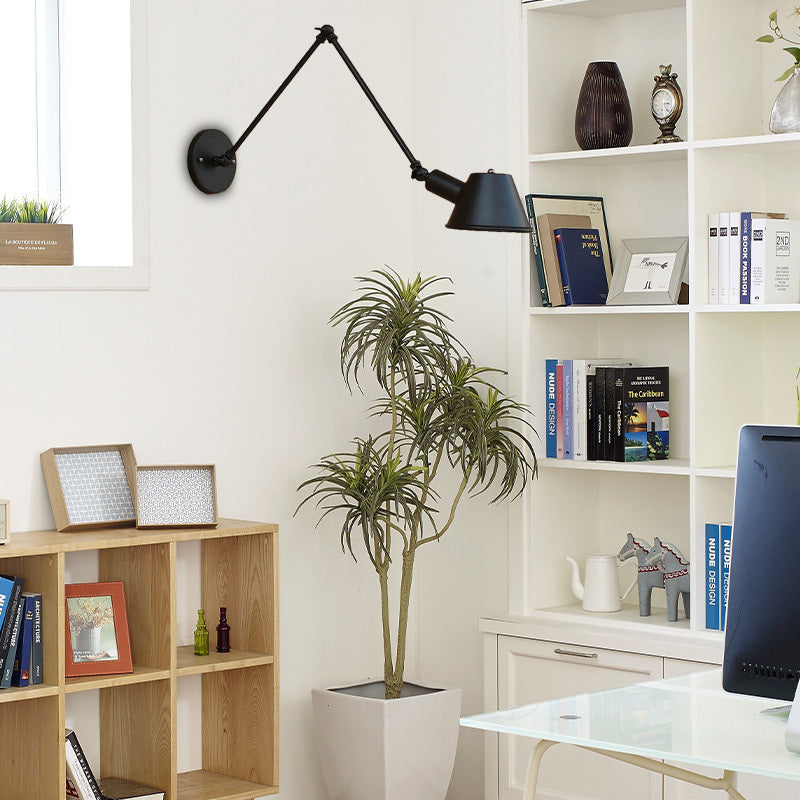 Epoch Design LED Applique da Parete Interno Metallo Nero Industriale Soggiorno/Camera da Letto