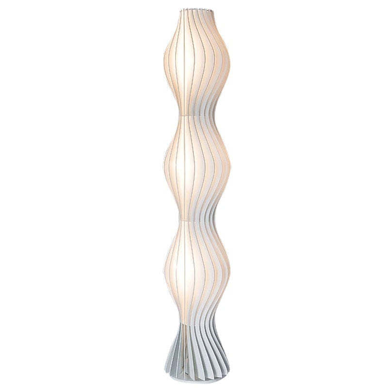 Mira Moderno LED Lampade da Terra Artistico Acrilico Bianco Onda Soggiorno/Camera da Letto