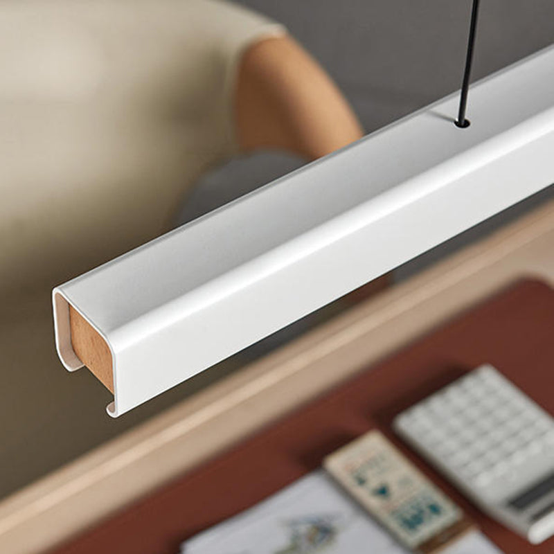 Arisha Minimalista LED Lampada a Sospensione Metallo/Legno Lineare Dimmerabile Soggiorno/Camera da Letto