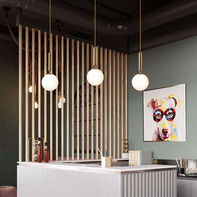 Valentina Moderno LED Vetro Palla Lampade a Sospensione Bianco/Chiaro