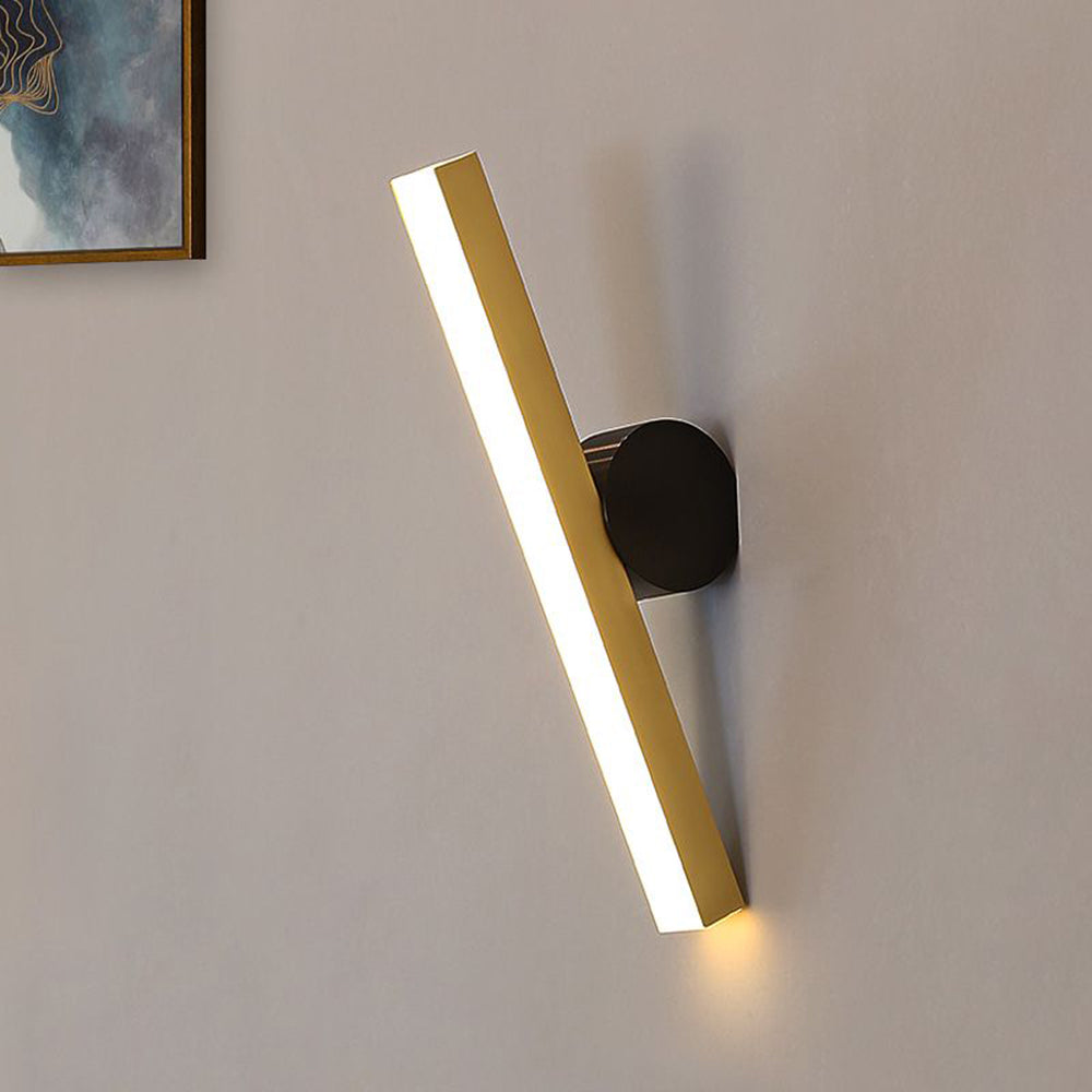Arisha Moderno LED Applique Geometrica Piccolo Metallo Nero/Oro Soggiorno/Camera da Letto