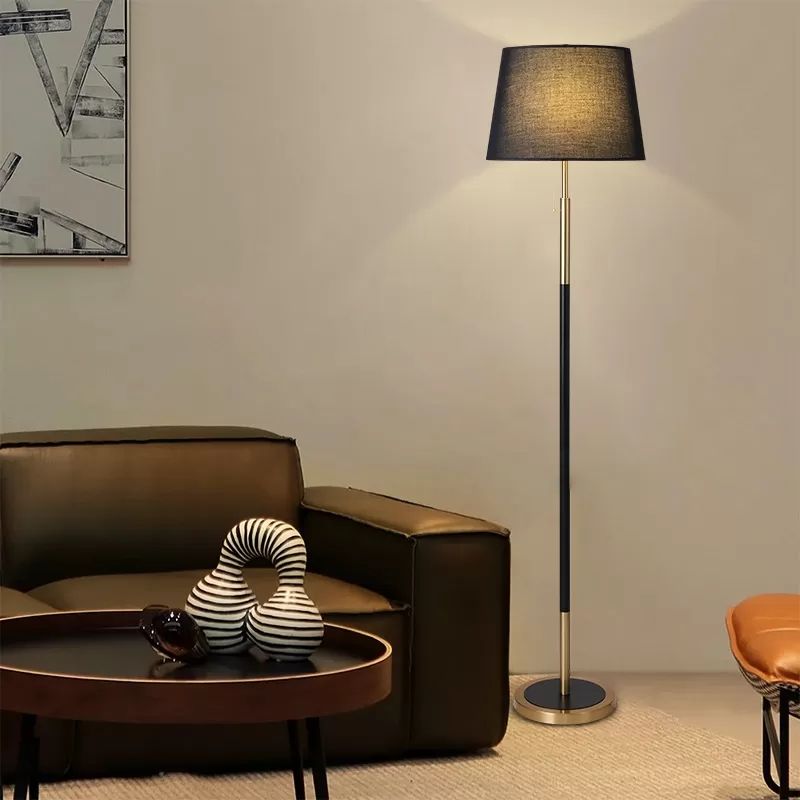 Tiffany Moderne LED Lampade da Terra Metallo/Tessuto Salotto Semplice Nero/Bianco/Rosso/Beige