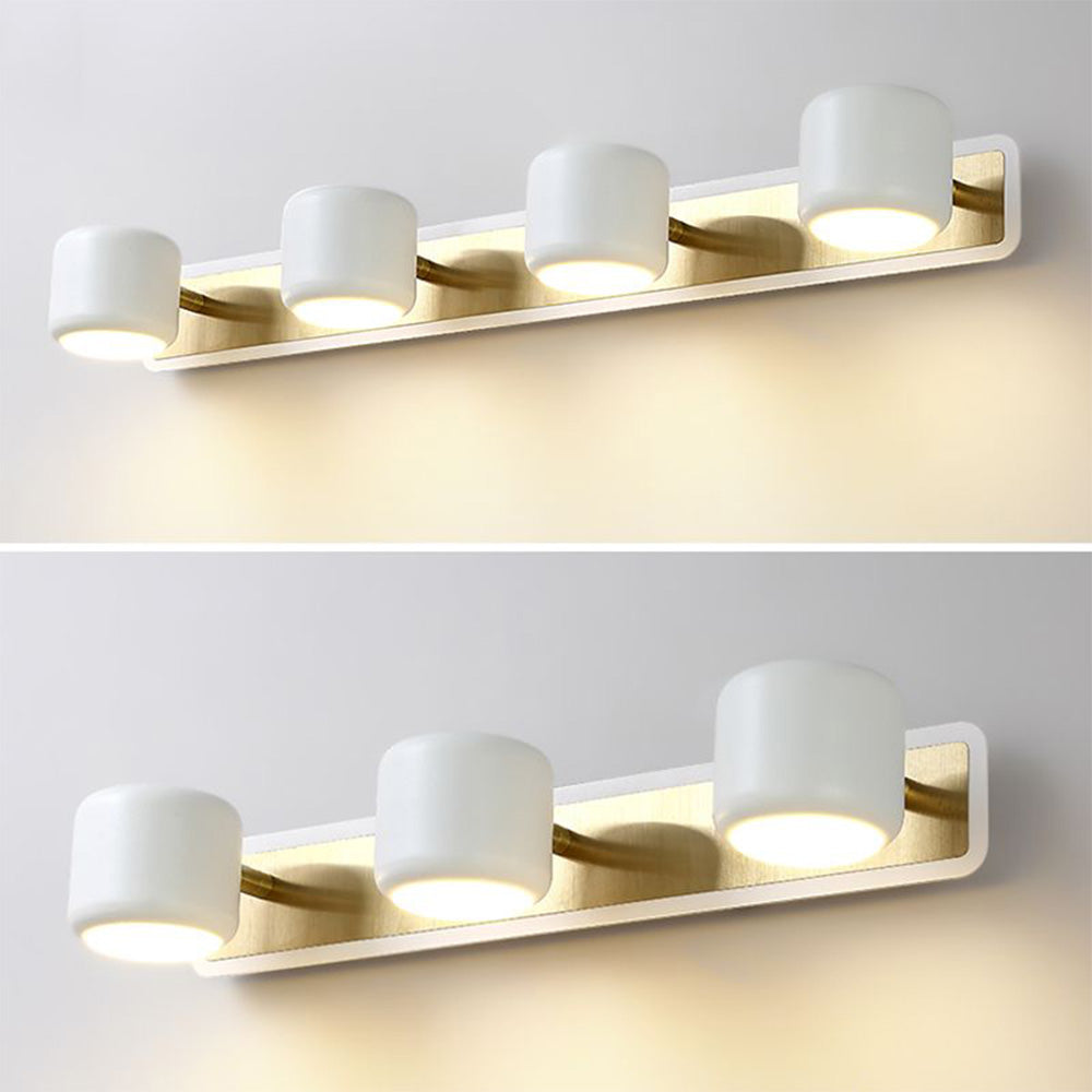 Arisha Moderno LED Specchio Anteriore Metallo Applique Minimalismo Nero/Bianco Bagno