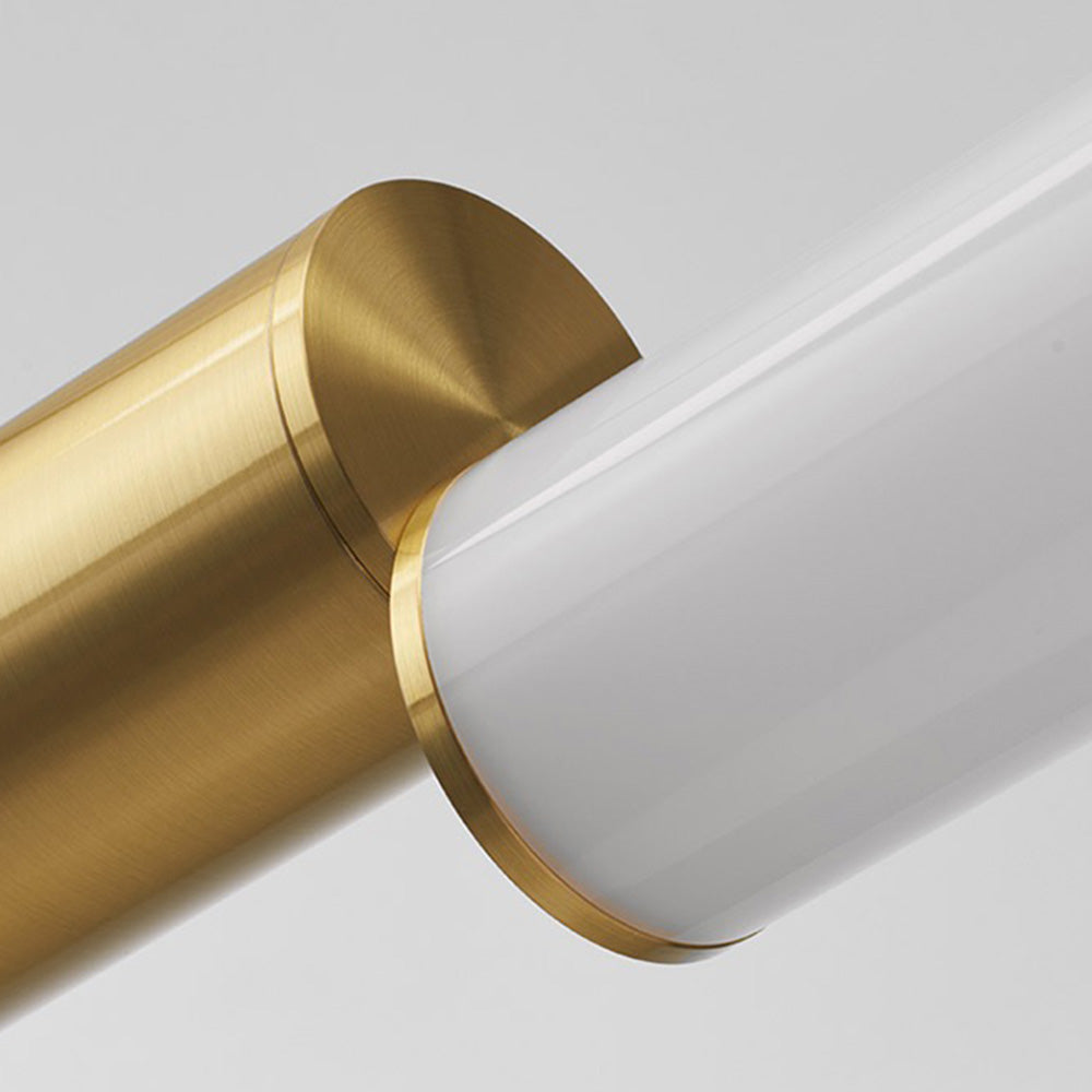 Arisha Minimalista LED Lampade a Sospensione Metallo/PVC Oro Lineare