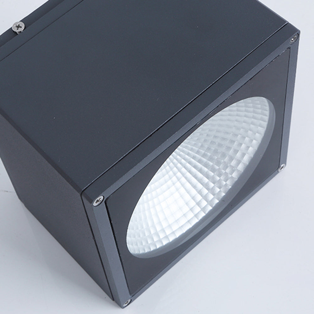 Ray Moderno Rettangolare Metallo Vetro Lampade da Esterno Giardino