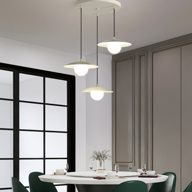Valentina Moderno Metallo/Vetro LED Sospensione Bianco Camera da letto/Cucina
