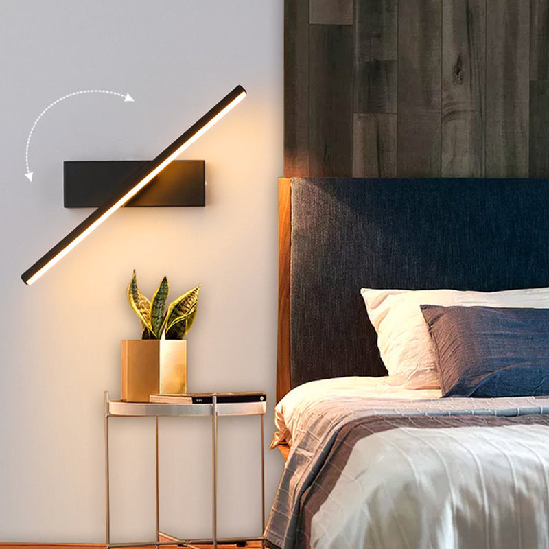 Arisha Moderna LED Applique Nero/Bianco Girevole Camera da Letto Soggiorno