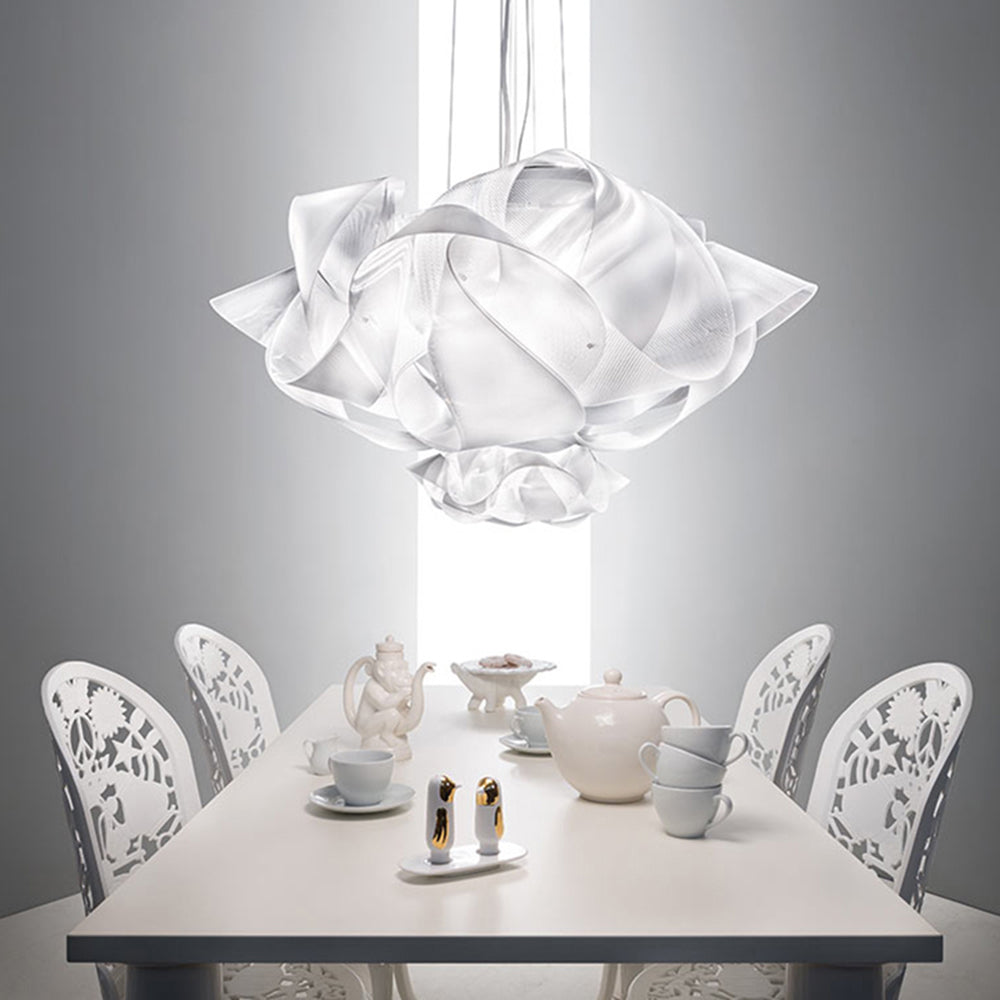 Arisha Decorativo LED Art Déco Fiore Lampada a Sospensione Acrilico Bianco Soggiorno/Camera da Letto