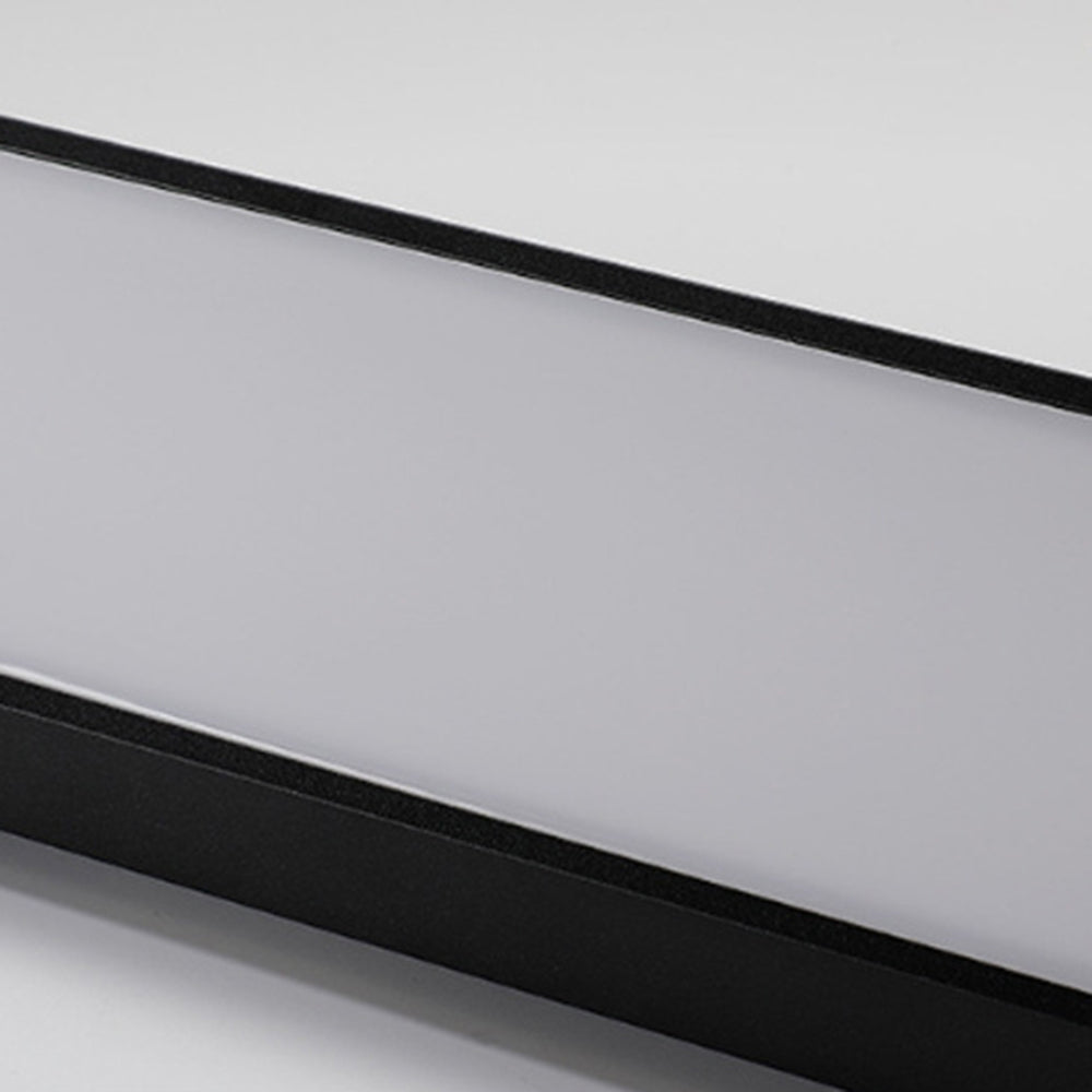 Ray Minimalista Linea Metallo Acrilico Applique da Esterno Nero