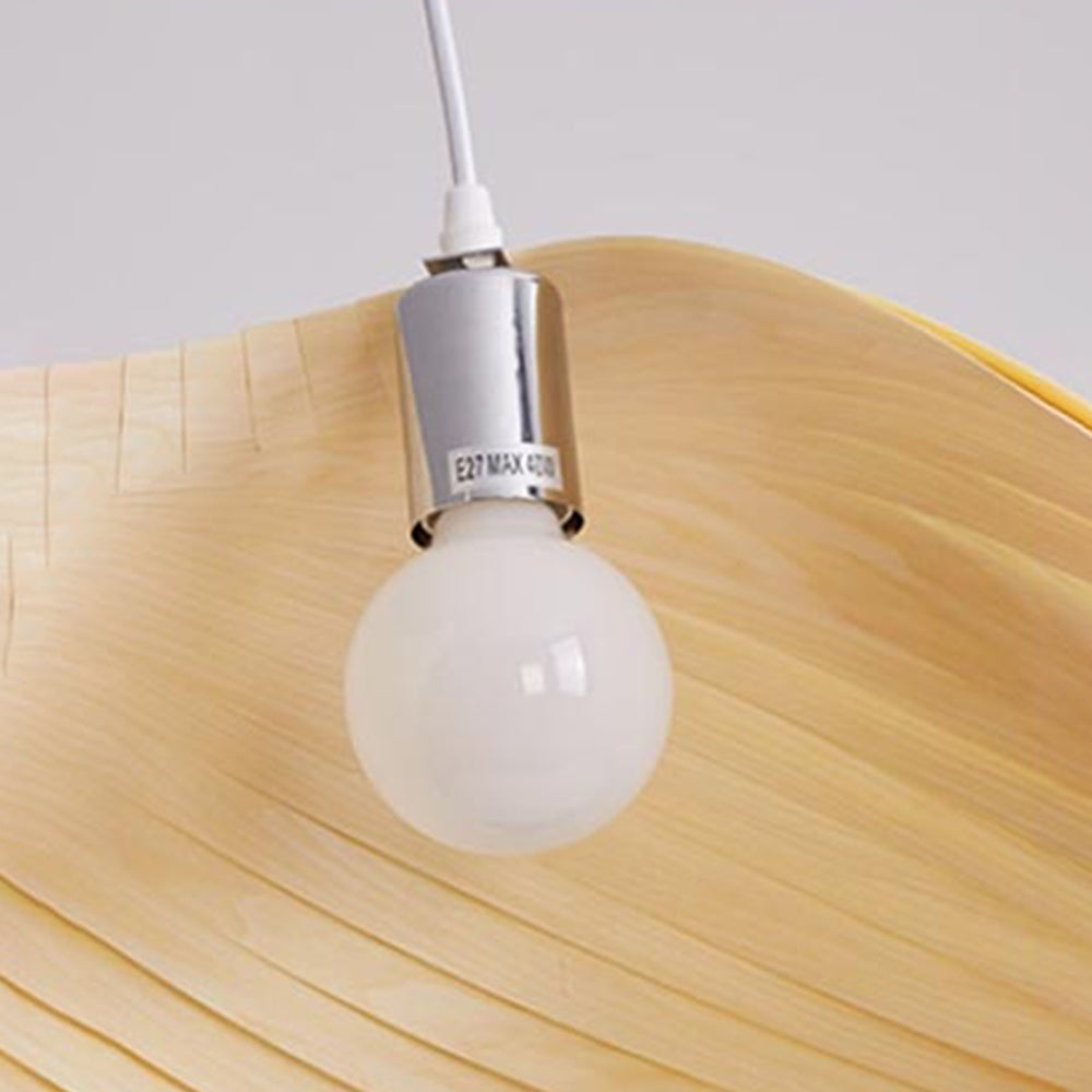 Ritta Moderno LED Conchiglia Decorativo Lampade a Sospensione Metallo Legno Soggiorno/Camera da Letto