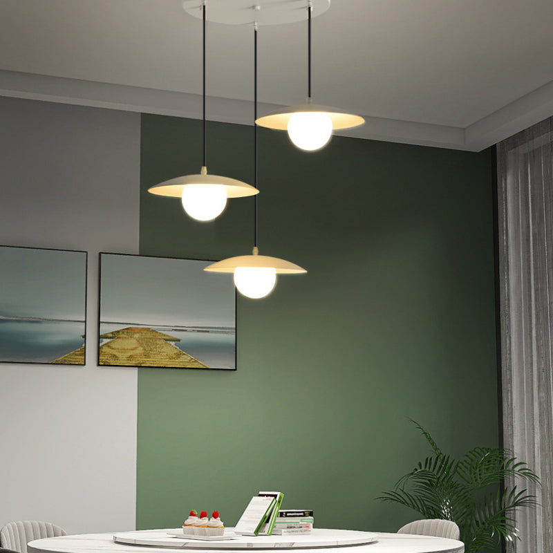 Valentina Moderno Metallo/Vetro LED Sospensione Bianco Camera da letto/Cucina