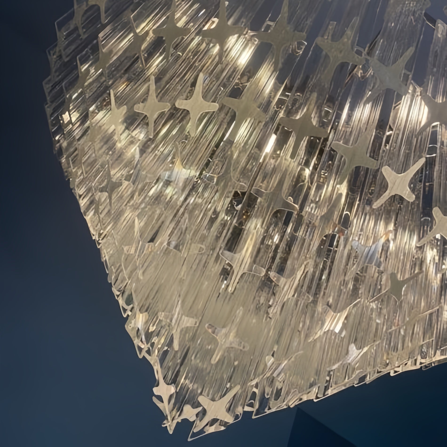 Silva Moderno Lusso Arte LED Lampade a Sospensione Vetro Soggiorno
