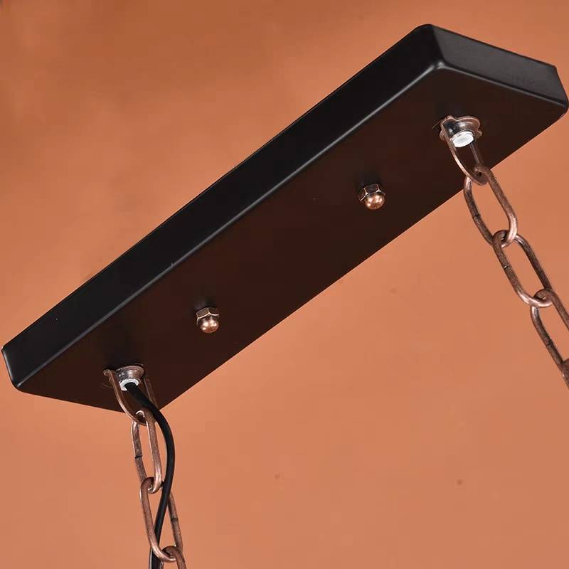 Epoch Legno Metallo Chitarra a 6 Lanterne Agriturismo Lampade a Sospensione