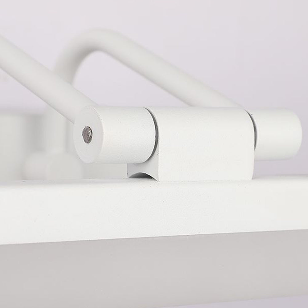 Arisha Elegante Classico LED Rettangolo Applique Metallo Bianco/Nero Specchio Bagno