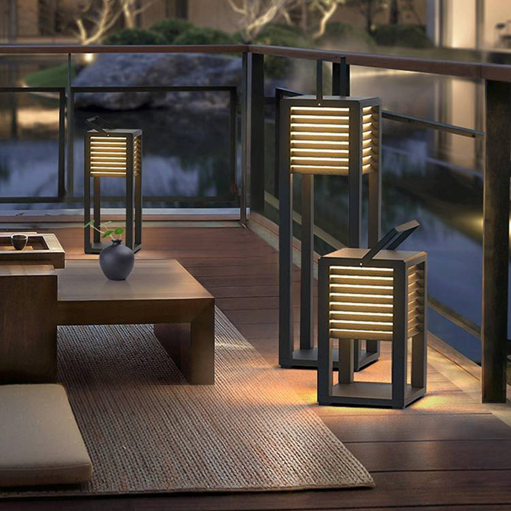 Ray Vintage LED Cubico Metallo Lampade da Esterno