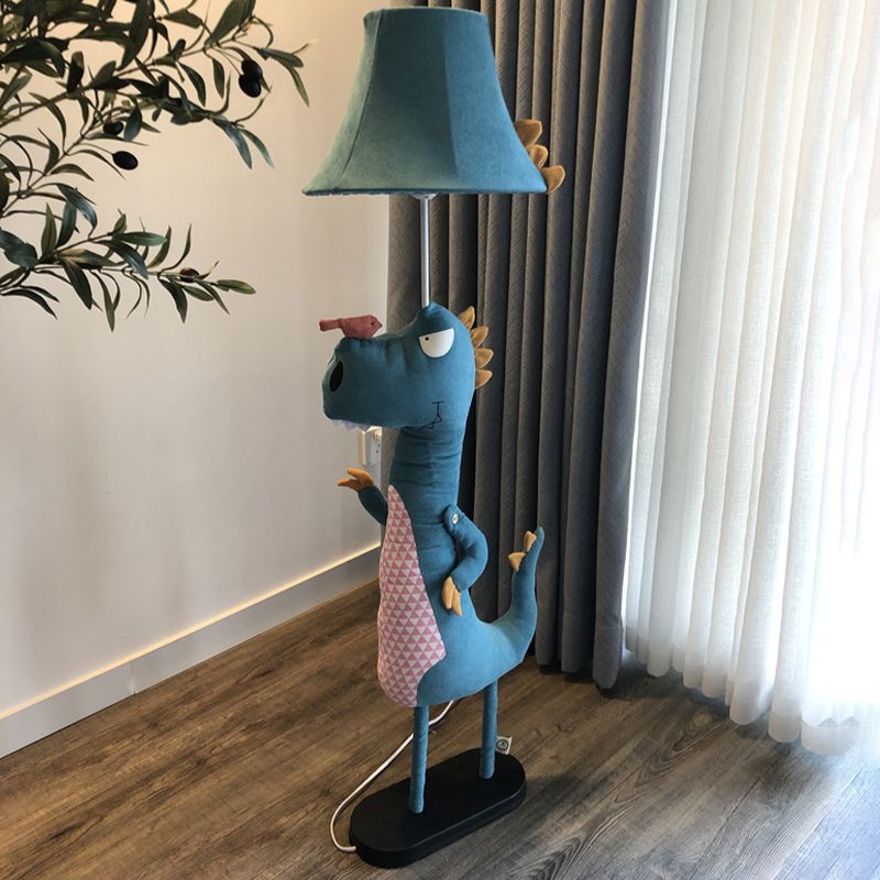 Arisha Blu Dinosauro Lampade da Terra Metallo LED