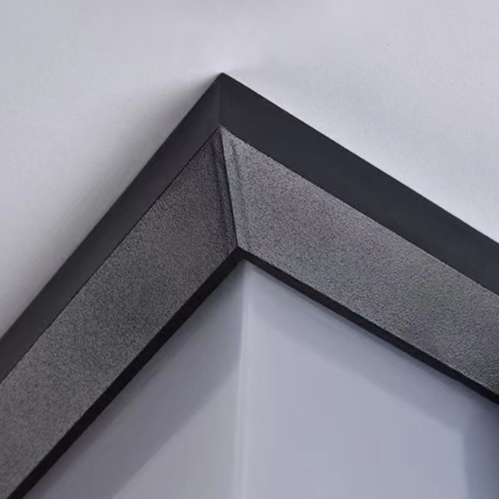 Ray Moderno Rettangolare Metallo Applique da Esterno
