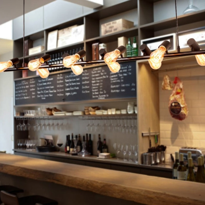 Silva Vintage Matello LED Lux Lampadario Nero Camera da Letto/Soggiorno/Sala da Pranzo