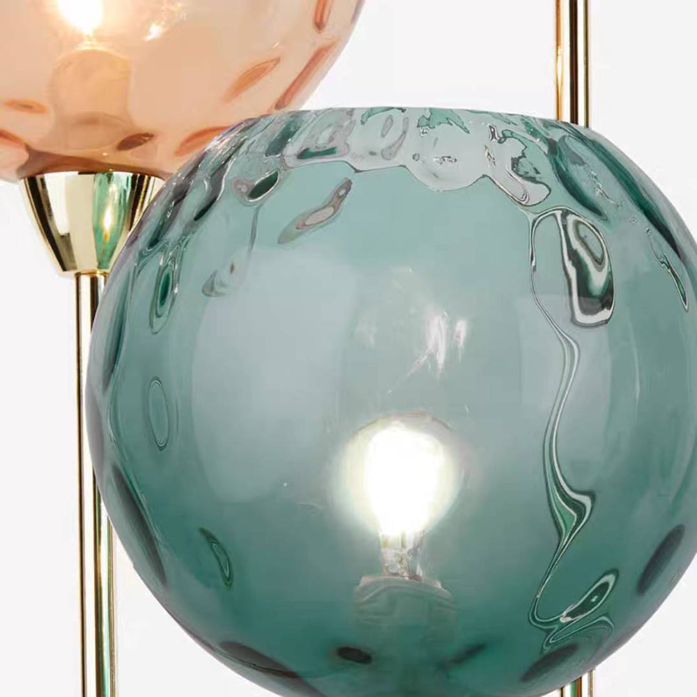 Valentina Designer Bubble Metallo Vetro Lampade da Terra
