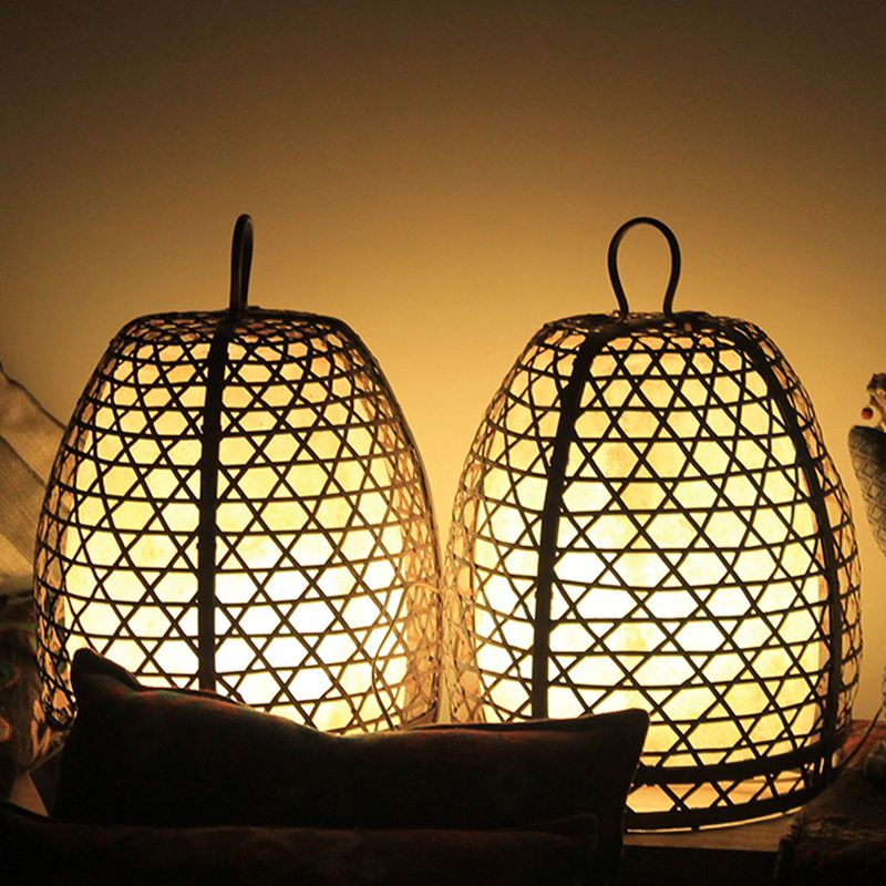 Alessio Design LED Gabbia Forma Lampade da Terra Nera Metallo Soggiorno/Camera da Letto